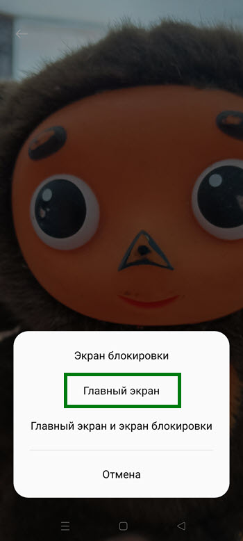 Как поставить фото на обои на телефоне Realme